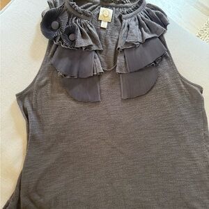 Anthropologie Gray Women's Blouse